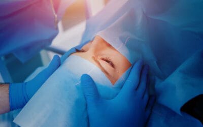 A patient is prepared for laser eye surgery at Chang Eye Group in Pittsburgh.