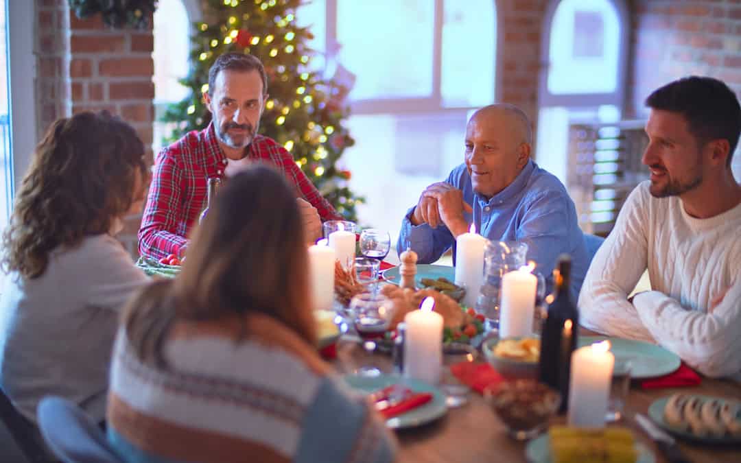 Family gathering during holidays can create hearing challenges.