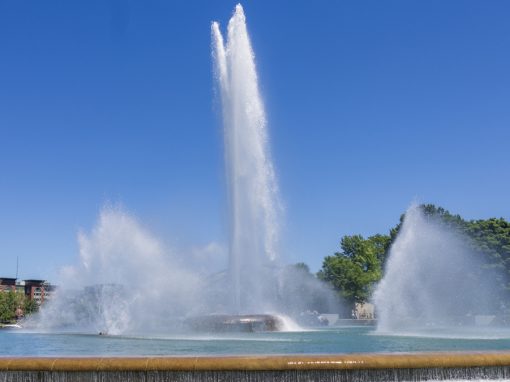 Photo of fountain at Point State Park in Pittsburgh for summer eye solutions from Chang Eye Group.